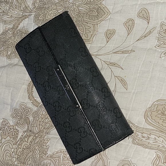Gucci GG Canvas Flap Continental Wallet - Picture 1 of 10